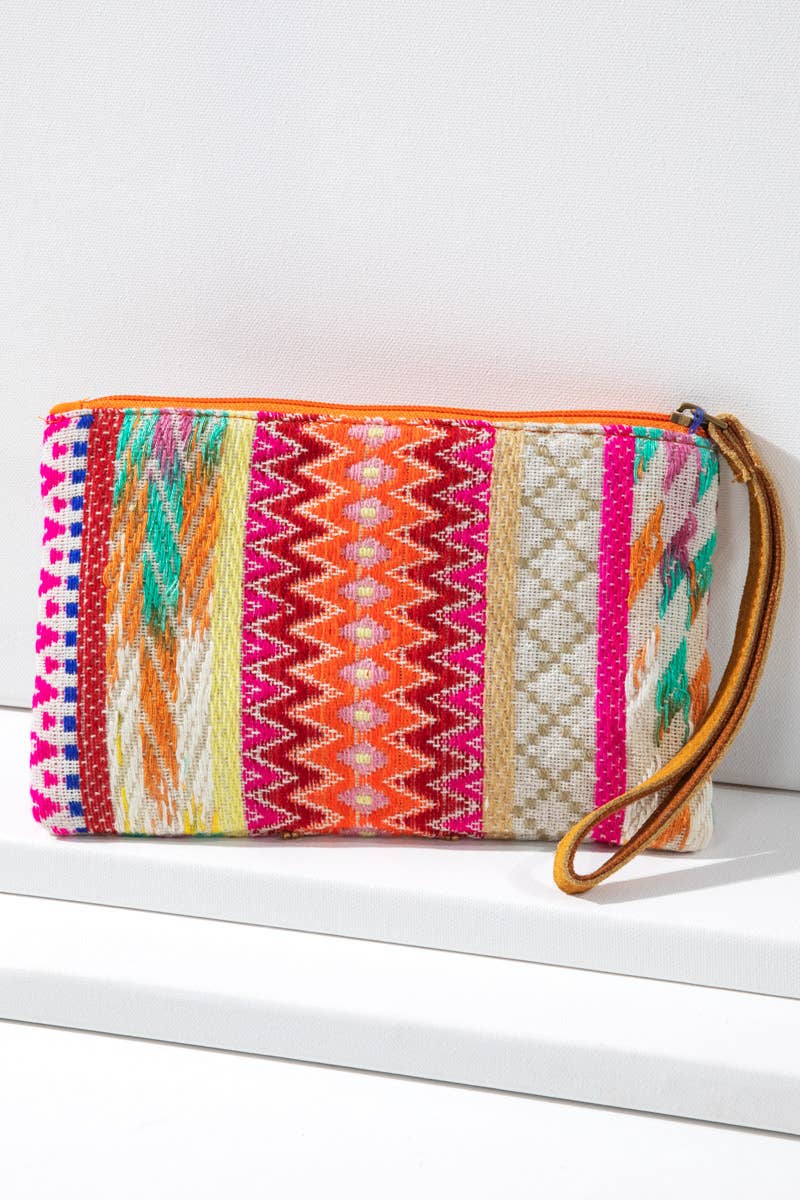 Handmade Ethnic Pattern Clutch: Harper / OS