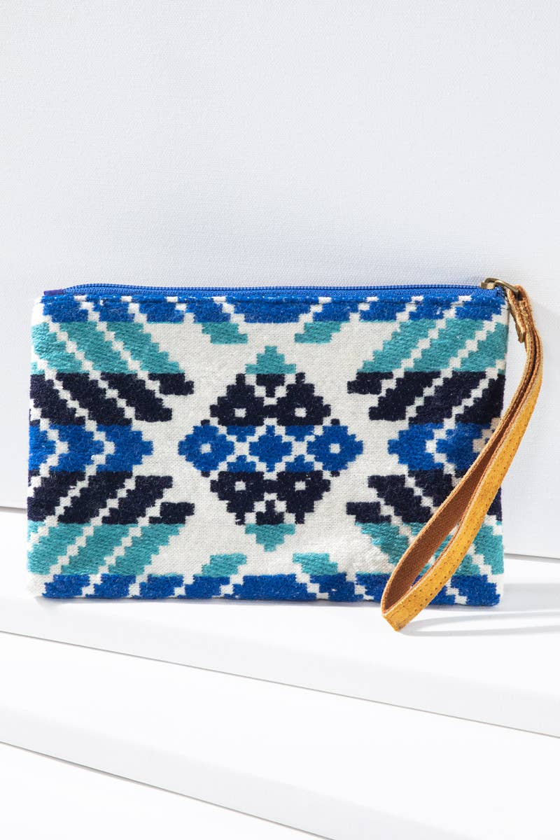 Handmade Ethnic Pattern Clutch: Quinn / OS