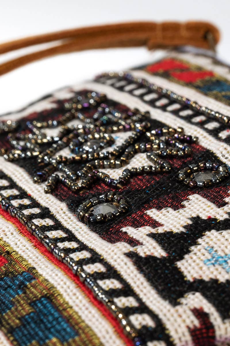 Handmade Ethnic Pattern Clutch: Evaan / OS