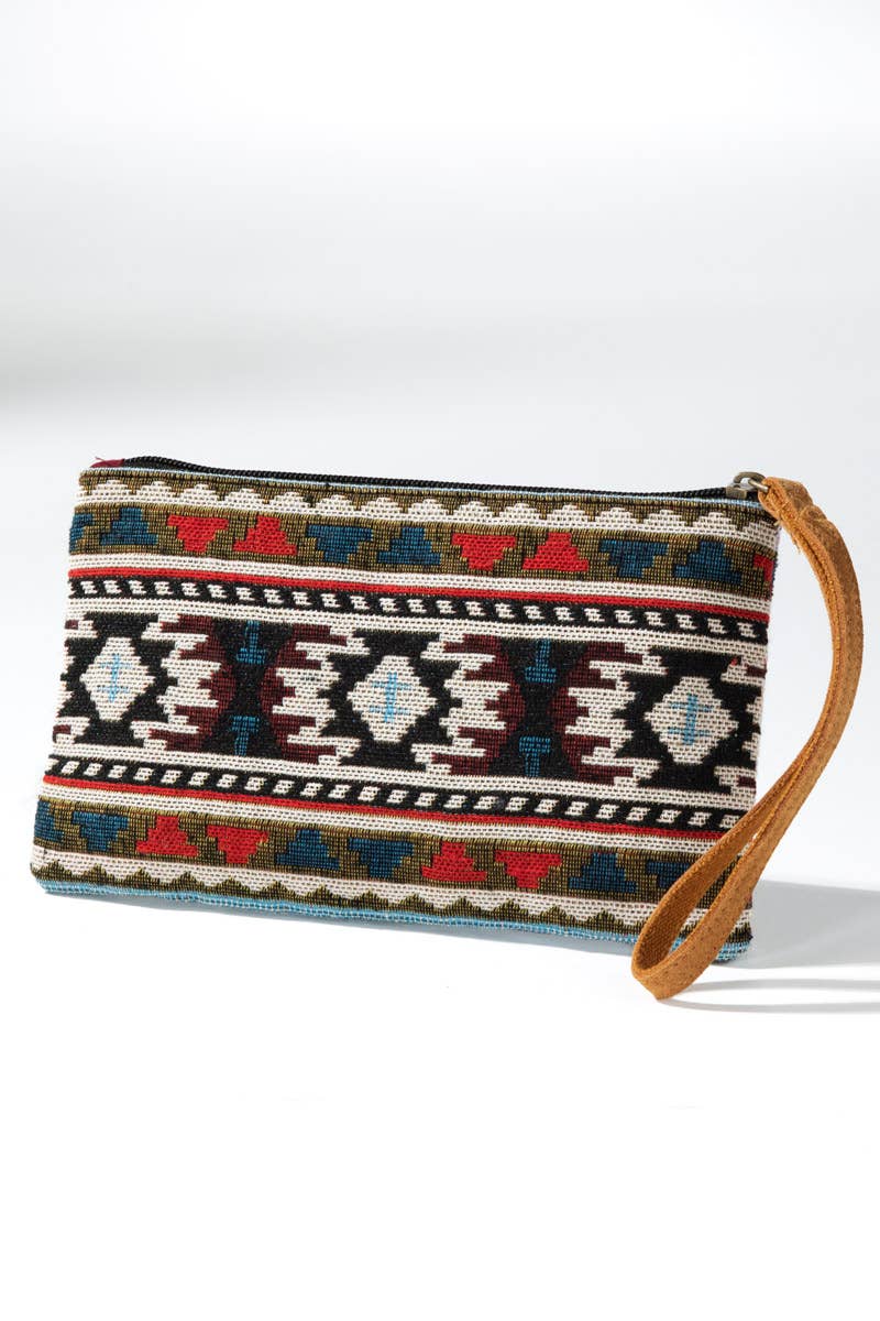 Handmade Ethnic Pattern Clutch: Evaan / OS