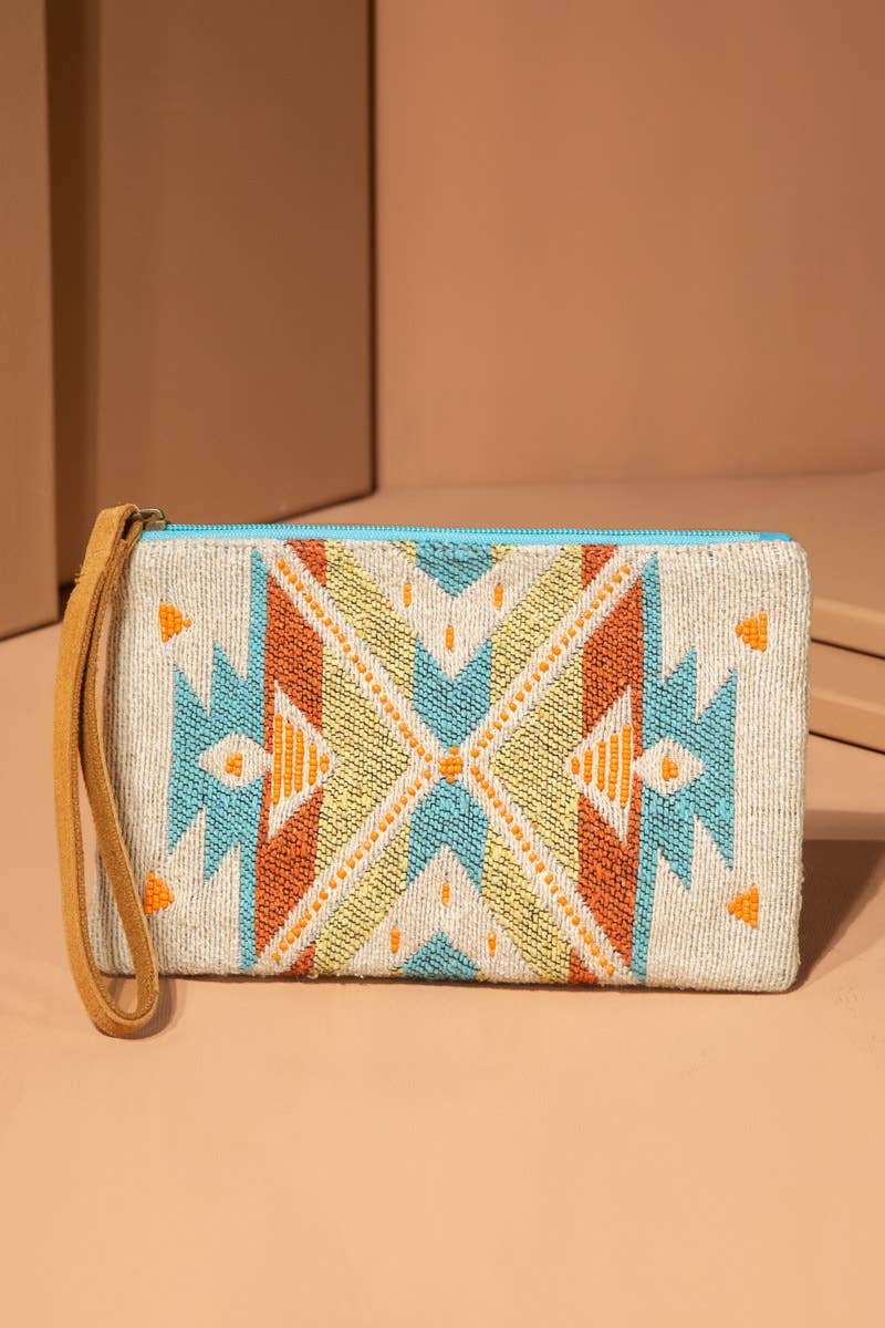 Handmade Shaunna Ethnic Pattern Clutch: Shaunna / OS