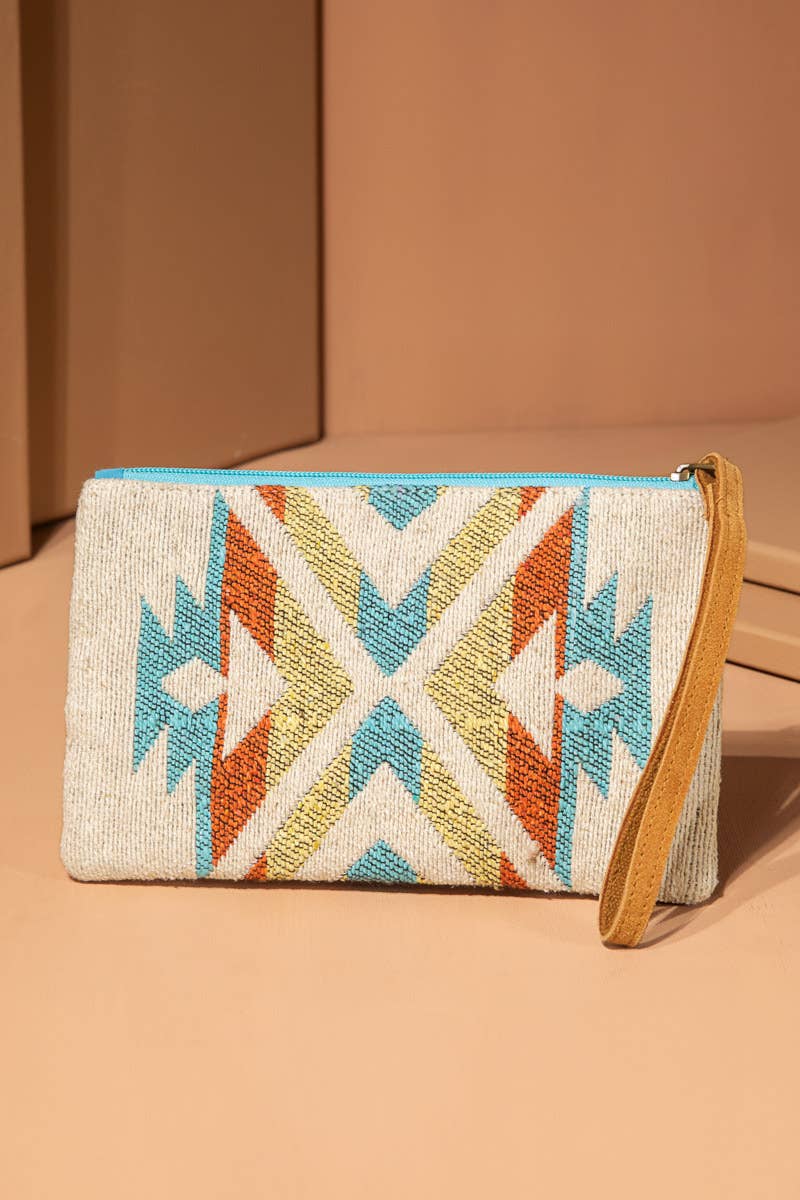 Handmade Shaunna Ethnic Pattern Clutch: Shaunna / OS